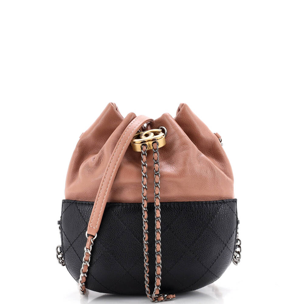 Chanel Small Gabrielle Drawstring Bag Quilted Calfskin